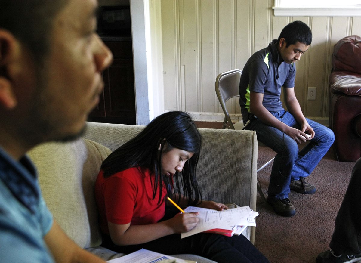 (Foto de referencia). Una niña hispana en Memphis, EE. UU. (Foto Prensa Libre: AP).