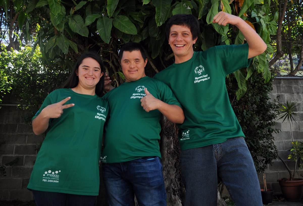 Éricka María Fonseca, Carlos (c) y Daniel están motivados por ir a los Juegos Latinoamericanos de Panamá (Foto Prensa Libre: Jennifer Gómez)