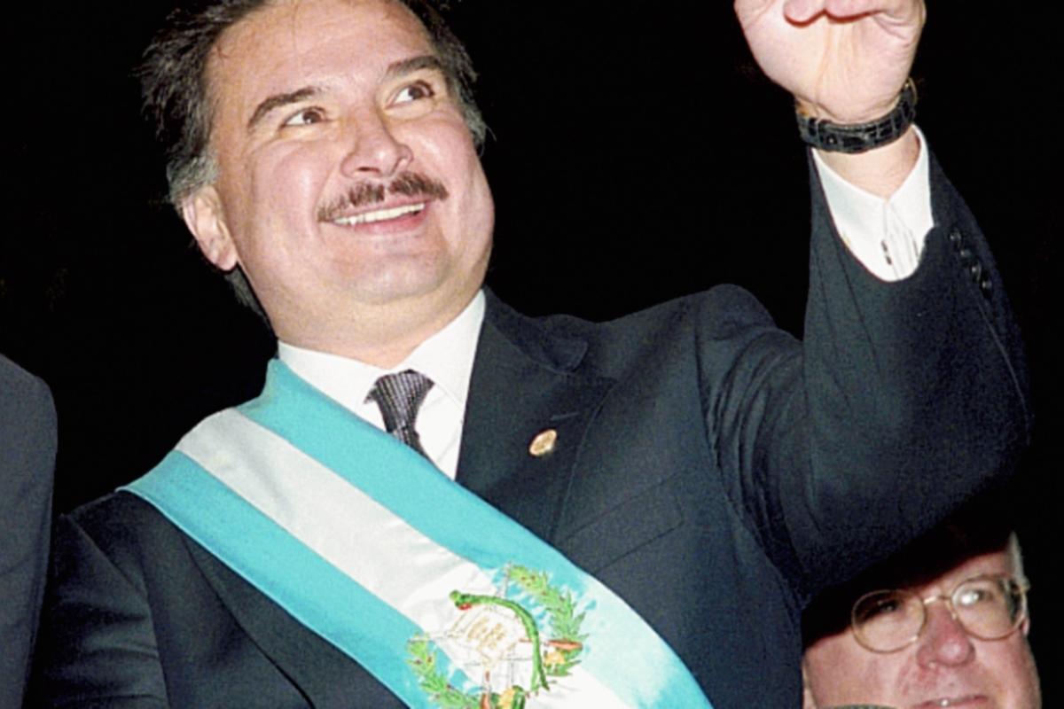 Alfonso Portillo, el 14 de enero de 2000 (Foto: Hemeroteca PL)