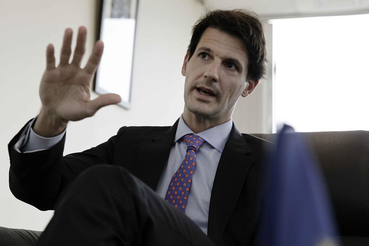 Pelayo Castro, embajador de la Unión Europea (UE) en Costa Rica (Foto Prensa Libre: EFE)