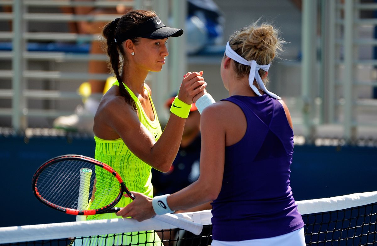 Diatchenko y Bacsinszky se enfrentaron el pasado 30 de agosto. (Foto Prensa Libre: AFP)