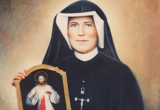 Retrato de Santa Faustina Kowalska de Polonia. (Foto: Internet)