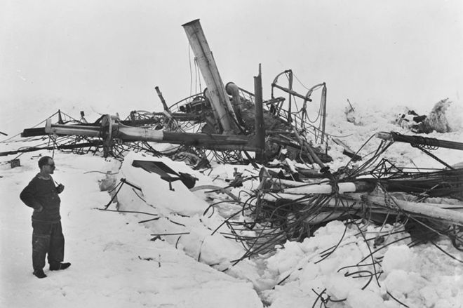 El barco se hundió en noviembre de 1915. SOCIEDAD GEOGRÁFICA REAL