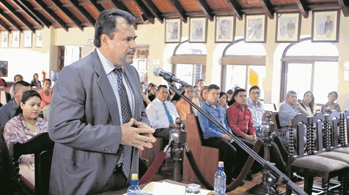 José Domingo Trejo, durante una vista pública en la Corte de Constitucionalidad. (Foto Prensa Libre: Hemeroteca PL)