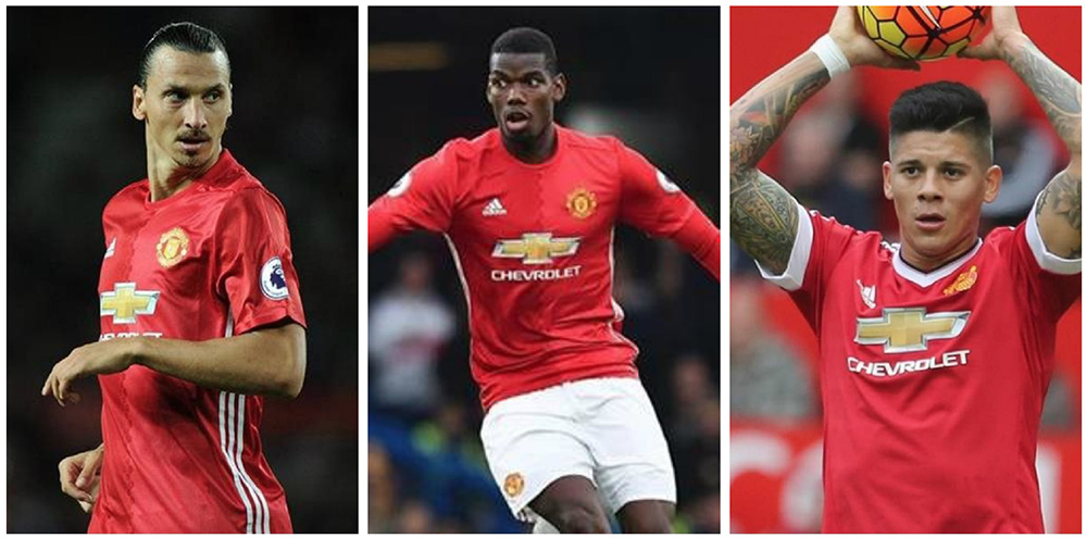 El Manchester United tendrá a disposición este fin de semana a Zlatan Ibrahimovic, Paul Pogba y Marcos Rojo. (Foto Prensa Libre: Hemeroteca PL)