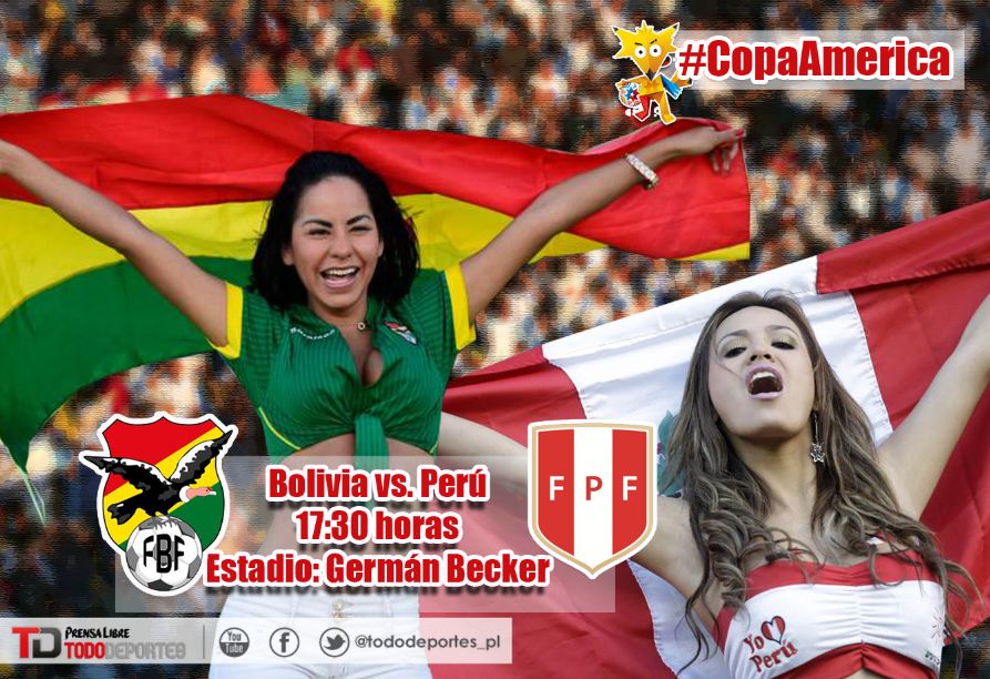 Perú y Bolivia se efrentan a partir de las 17:30 horas en Temuco. (Foto Prensa Libre: TodoDeportes)