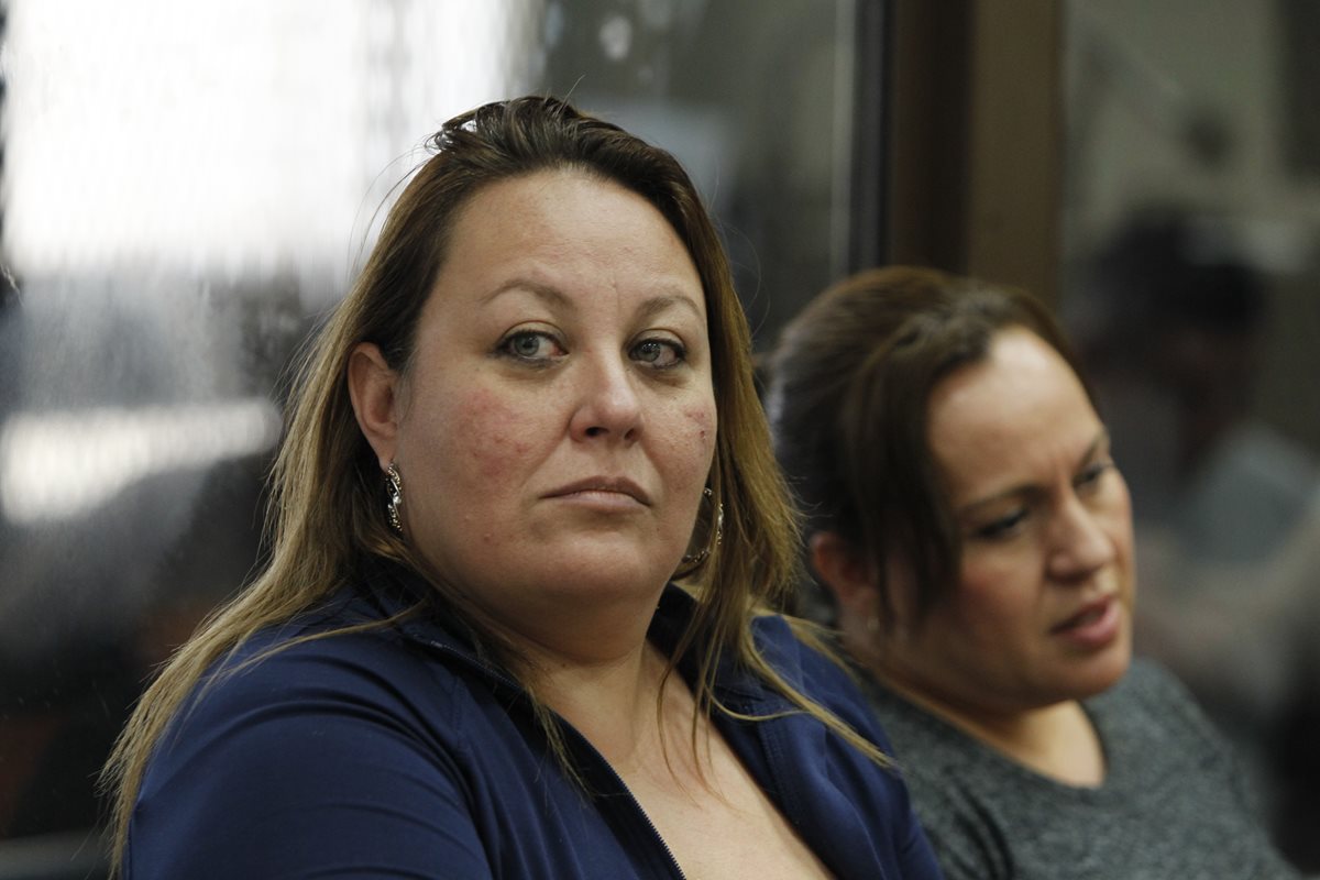 María Martha Castañeda Torres durante la audiencia de este viernes en el Juzgado de Mayor Riesgo A. (Foto Prensa Libre: Paulo Raquec).