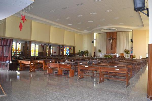 Interior de la iglesia parroquial  de Santiago Apóstol, de  Coatepeque, la cual fue restaurada. (Foto Prensa Libre: Édgar Girón)