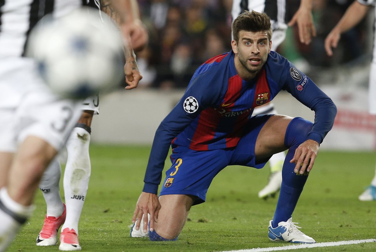 El central del Barcelona Gerard Piqué afirmó que los italianos “se han merecido pasar” . (Foto Prensa Libre: AFP)