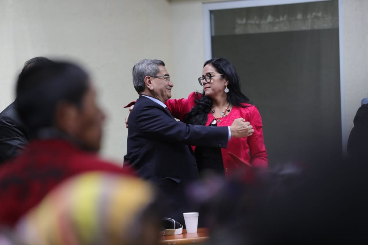 El general retirado reacciona después de escuchar la sentencia. (Foto Prensa Libre: Estuardo Paredes)