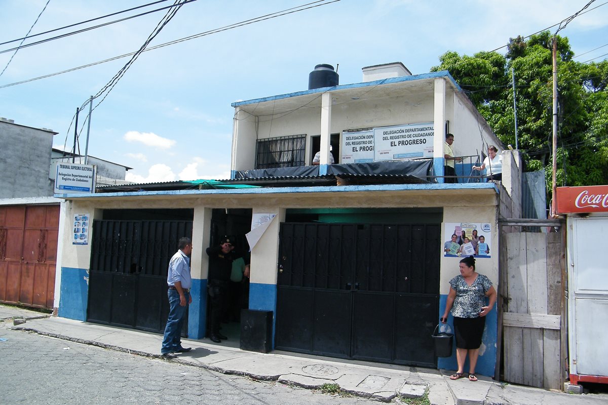 Sede del Tribunal Supremo Electoral en Guastatoya, El Progreso. (Foto Prensa Libre: Héctor Contreras)