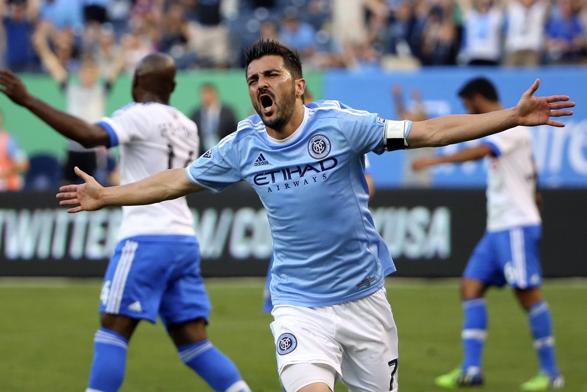 David Villa a destacado en el futbol estadounidense, en el New York City. (Foto Prensa Libre: cortesía USA Today)