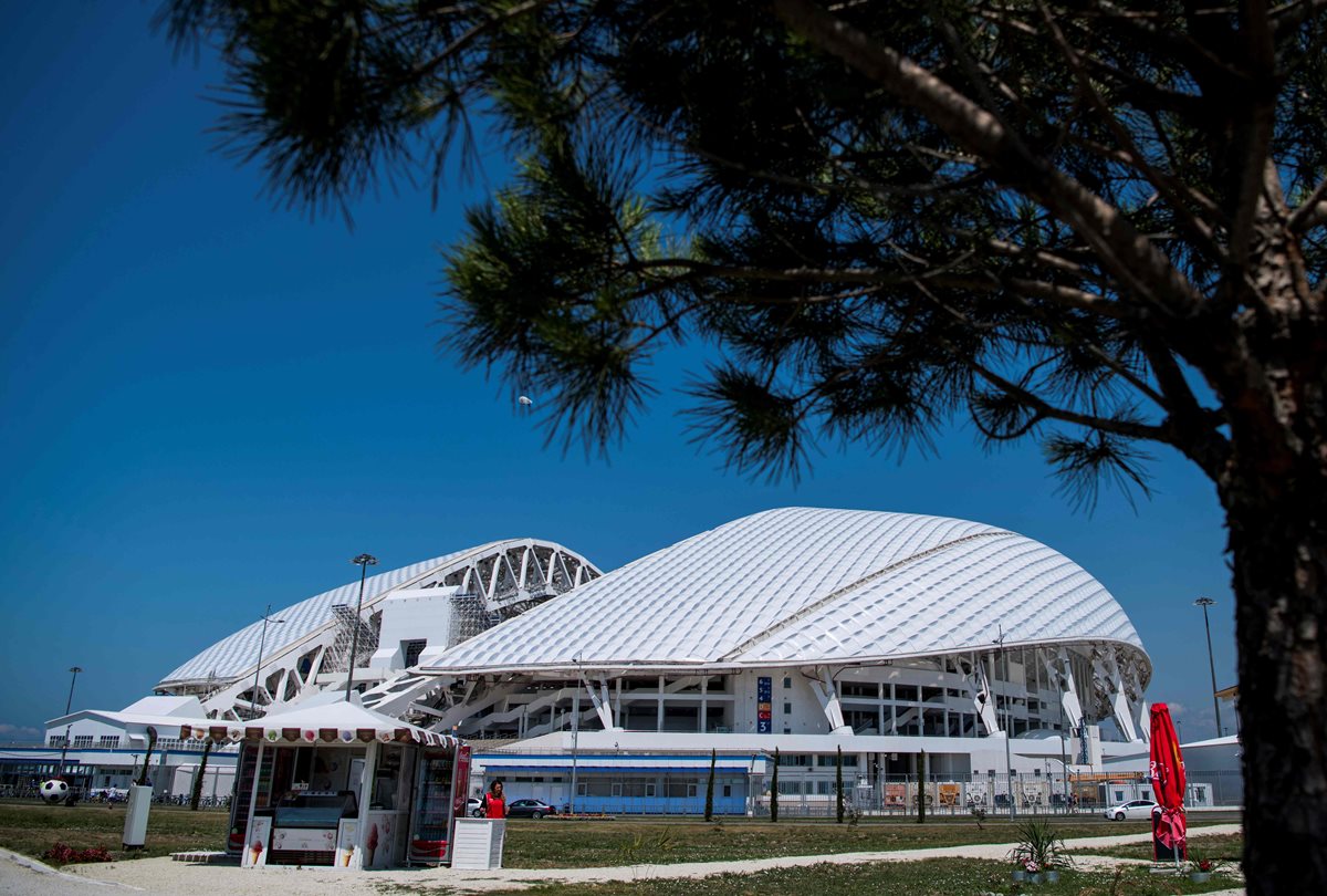 El Fisht Stadium será una de las sedes del Mundial de Rusia 2018. (Foto Prensa Libre: AFP)