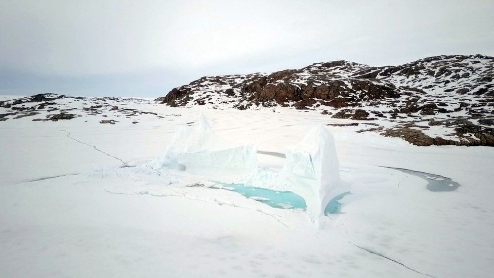 Este es el paisaje que los pobladores de Qikiqtarjuaq ven todos los días. QAJAAQ ELLSWORTH