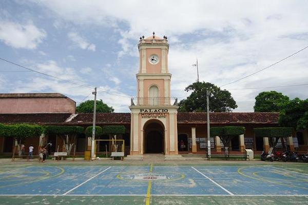 Edificio de la Municipalidad de Asunción Mita, Jutiapa. (Foto Prensa Libre: Óscar González)