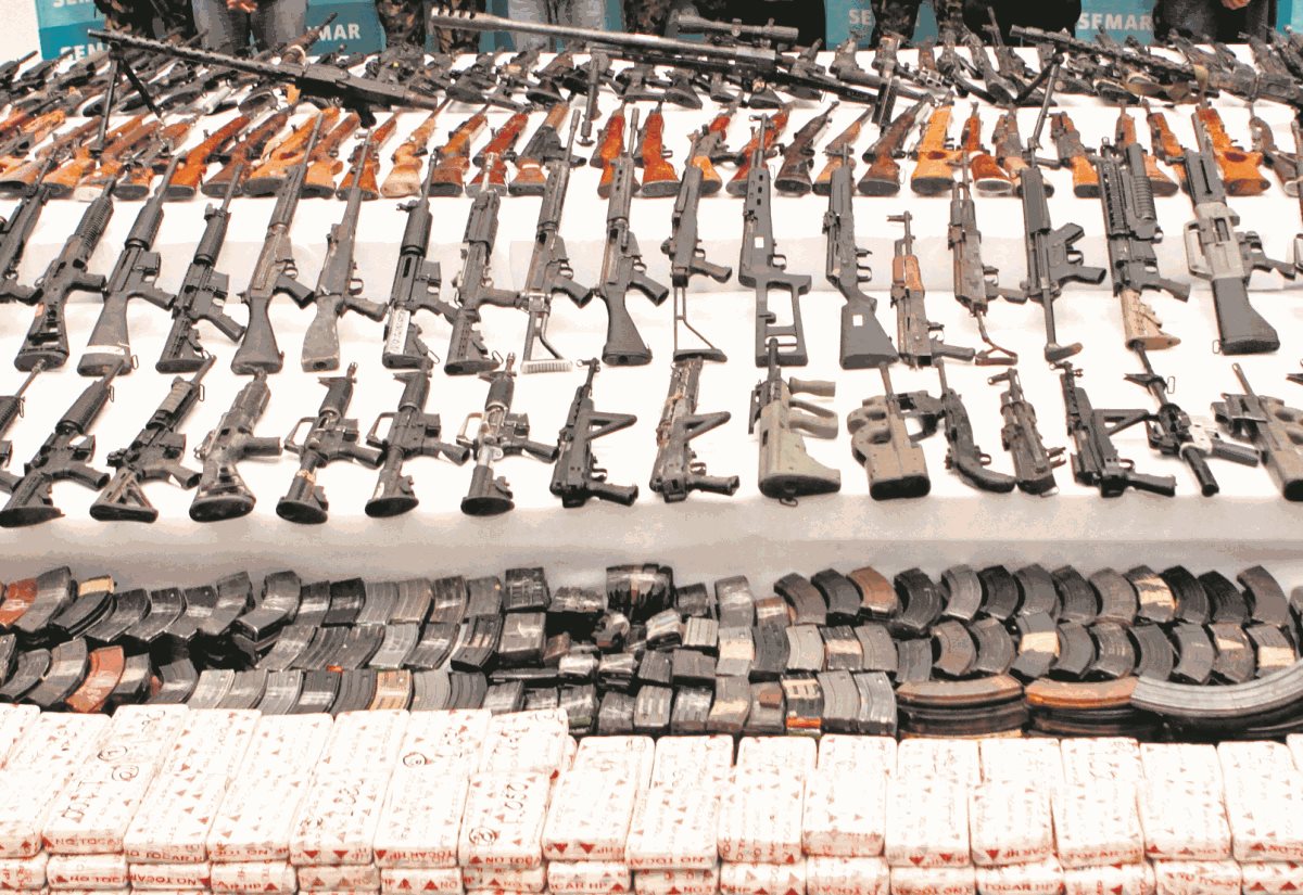 La operación Rápido y Furioso, montada en EE. UU. en 2010, consistió en el trasiego hacia México de armas previamente marcadas, que pudieran rastrear al crimen organizado. (Foto Prensa Libre: Hemeroteca PL)