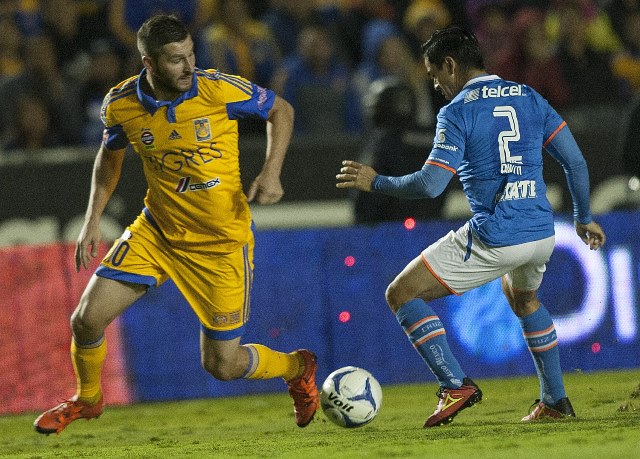 Gignac, el francés será un pilar importante de la Liguilla para Tigres. ( Foto Prensa Libre: AFP)