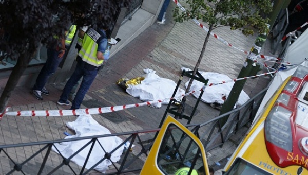 Triple asesinato ocurre en bufete de Madrid de un abogado peruano.(Foto Prensa Libre: EFE)