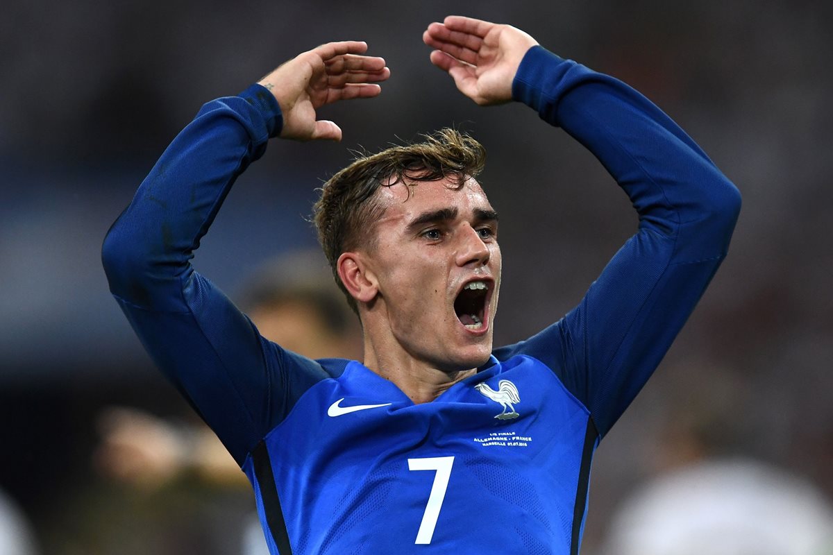 Griezmann condujo a Francia a la final de la Euro 2016 con dos goles. (Foto Prensa Libre: AFP)