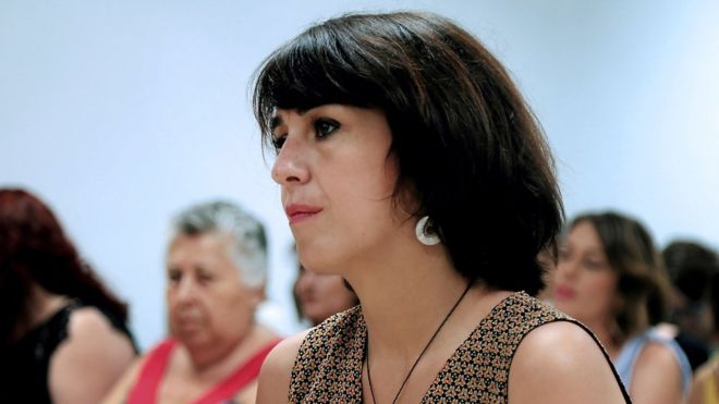 Juana Rivas se fue de Italia con sus dos hijos, acusando a su pareja de abuso doméstico. EPA