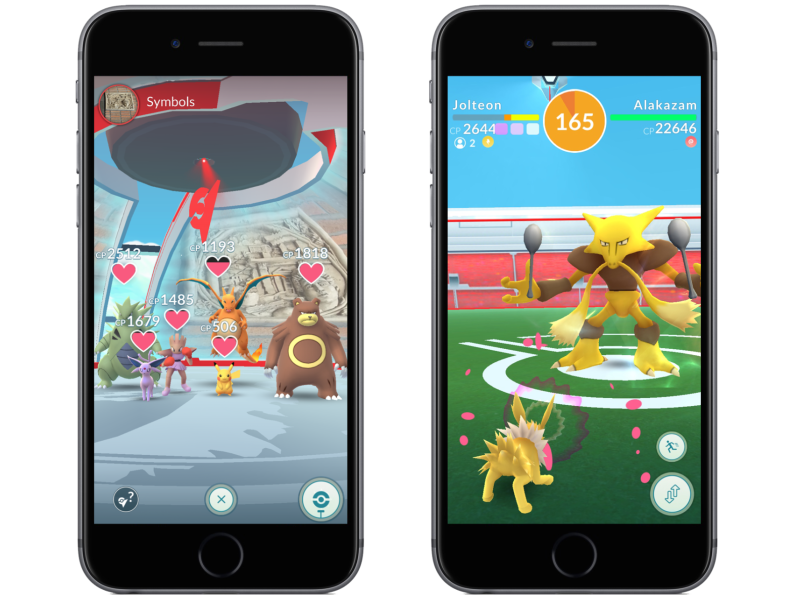 La primera actualización de Niantic para el juego es la manera en que funcionan los gimnasios. La compañía espera recuperar sus usuarios y que estos interactúen más con el juego. (Foto Prensa Libre: Gizmodo)