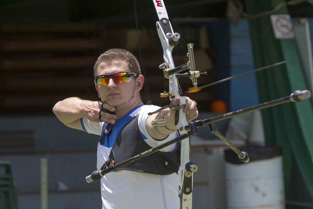 Thomas Flossbach será el abanderado para Guatemala en las justas centroamericanas y del caribe, Barranquilla 2018. (Foto Prensa Libre: Norvin Mendoza)