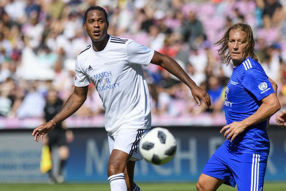 El exjugador del Real Madrid, Michel Salgado recientemente participó de un partido amistoso. (Foto Prensa Libre: AFP)