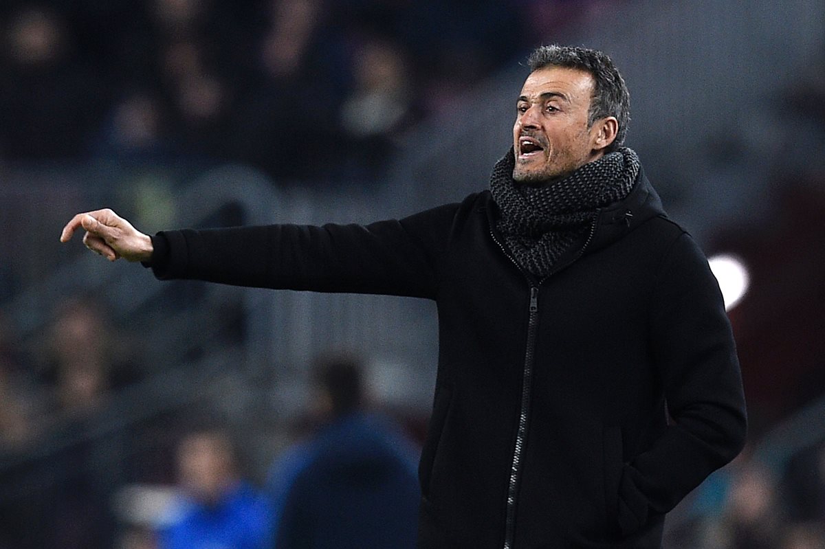 Luis Enrique anuncia que deja el Barcelona a final de temporada. (Foto Prensa Libre: AFP)