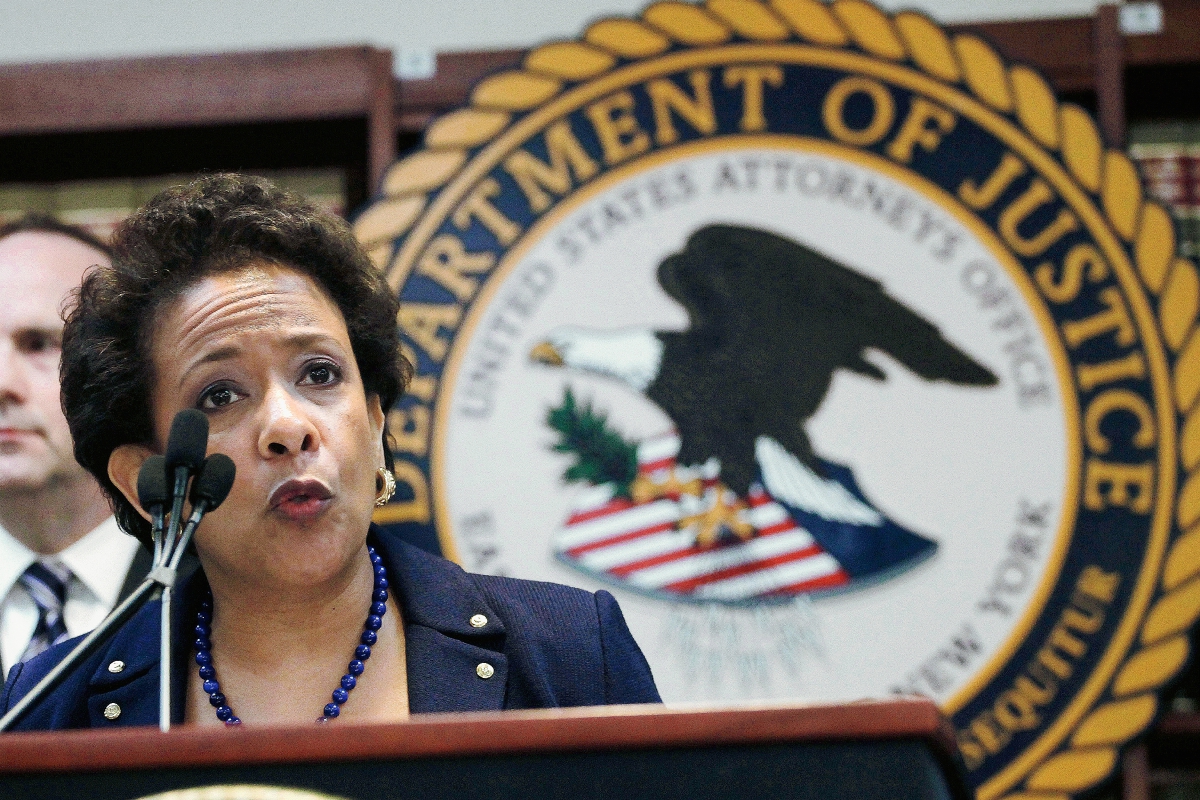 La secretaria secretaria estadounidense de Justicia, Loretta Lynch ofreció este miércoles una conferencia de prensa. (Foto Prensa Libre: AP)