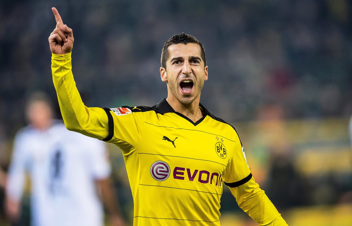 Mkhitaryan fue pieza clave en el armado del Dortmund en Bundesliga y Champions. (Foto Prensa Libre: EFE)