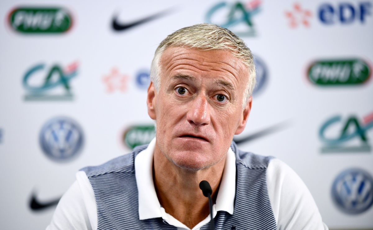 Deschamps prepara a la selección francesa para los duelos amistoso de la fecha Fifa de esta semana. (Foto Prensa Libre: AFP)