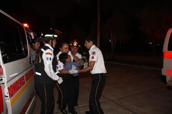 Un niño de ocho  años resultó herido en el hecho.