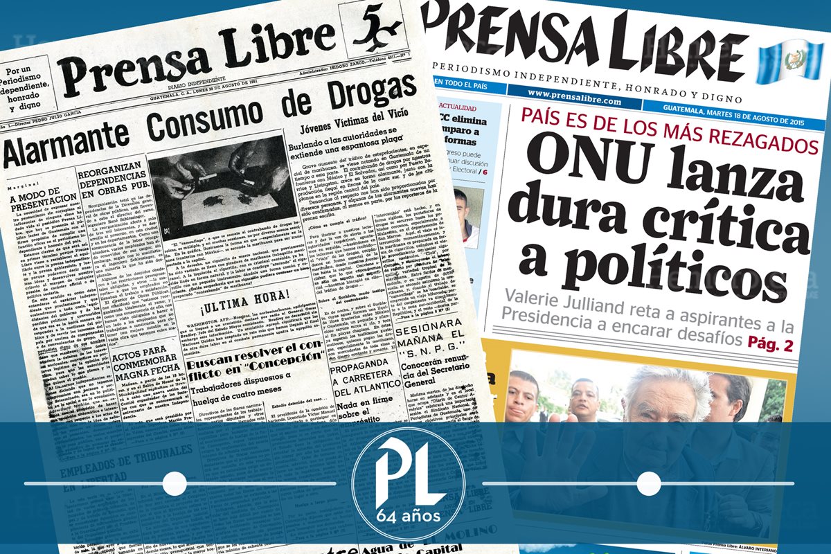 Prensa Libre cumple 64 años. (Fotoarte: Hugo Cuyán Vásquez)