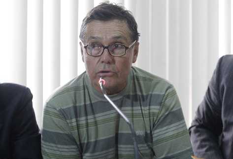 Alberto rotondo, en sala de audiencias.