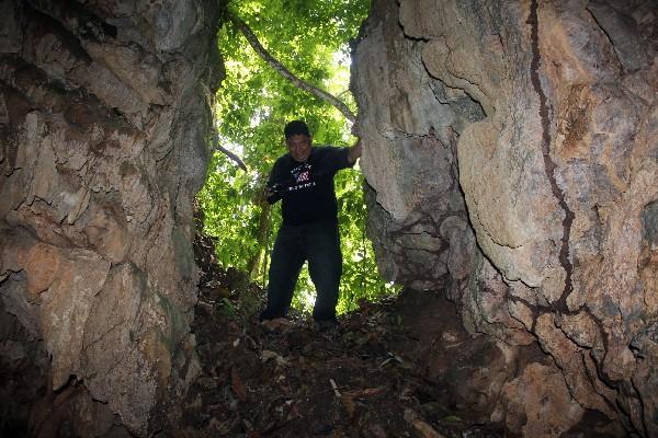 Grutas dentro de la reserva del  centro ecoturístico.