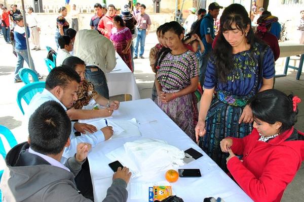 Un 98 por ciento de votos  fue  en contra de la actividad minera en Cantel, Quetzaltenango. (Foto Prensa Libre: Alejandra Martínez).