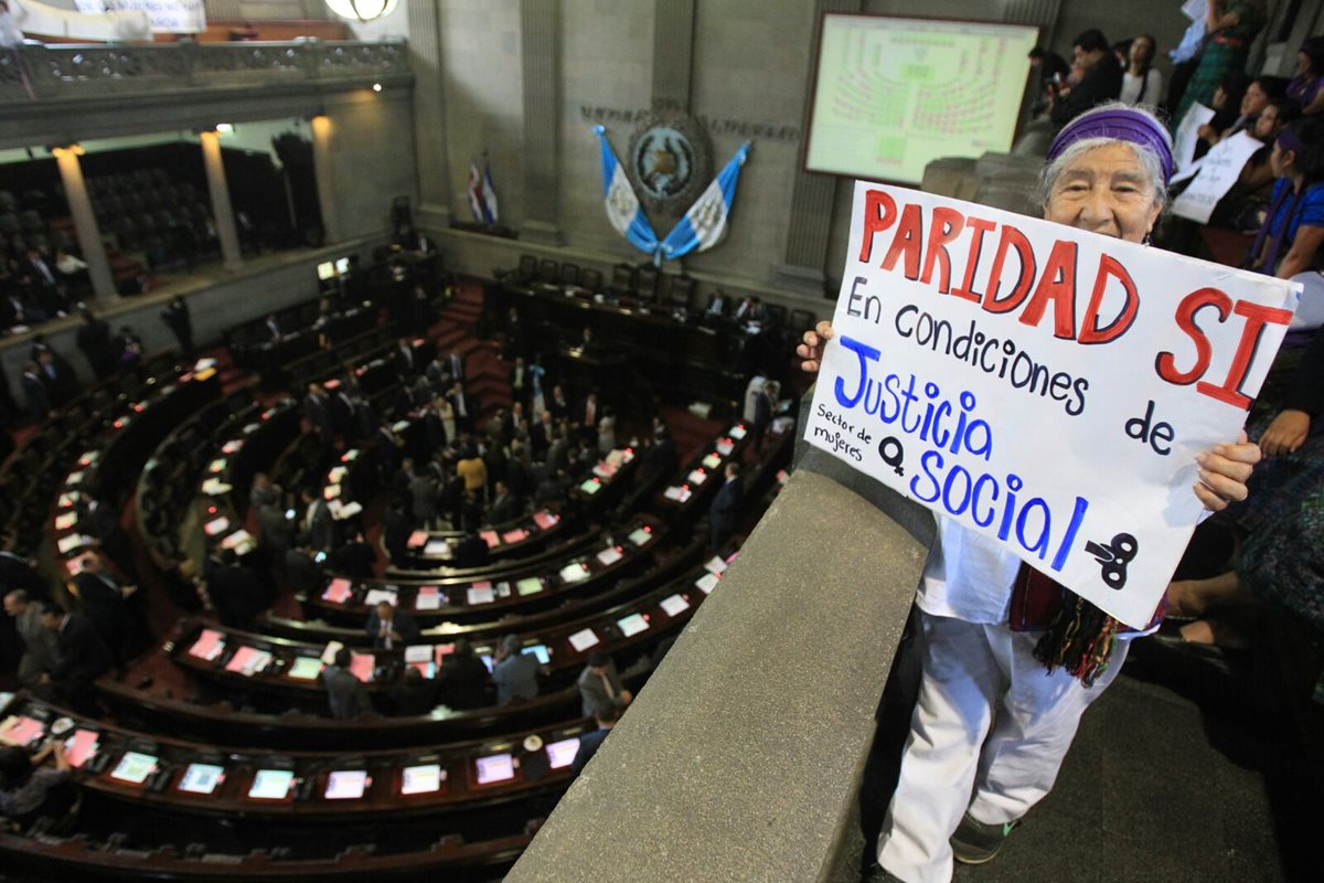 El tema de igualdad ha causado polémica durante la discusión de los cambios a la Ley Electoral. (Foto Prensa Libre: Hemeroteca PL)