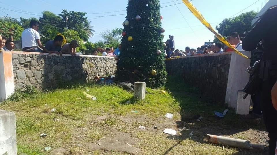 Lugar donde se registró la tragedia en Malcatán. (Foto Prensa Libre: Whitmer Barrera).