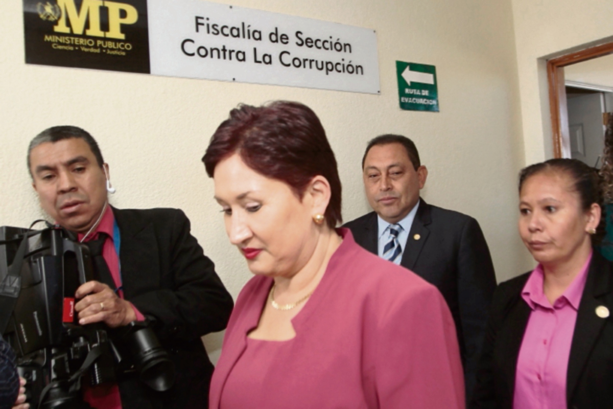 LA FISCAL General Thelma Aldana durante la inaguración de la Fiscalía.