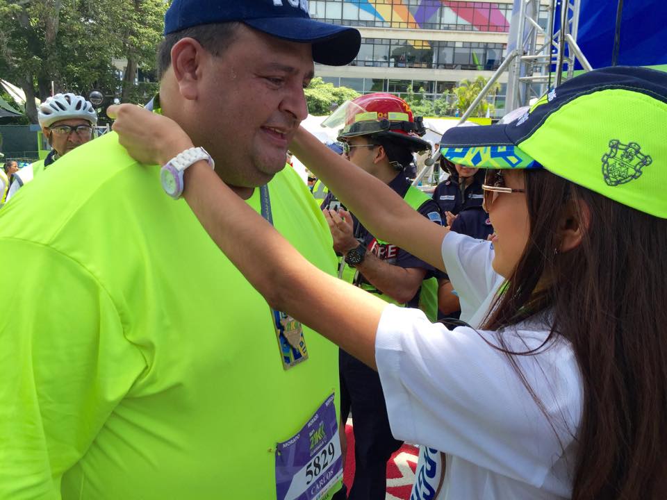 Carlos Ponce al momento de ingresar a la meta de la prueba. (Foto Prensa Libre: Cortesía 21K Ciudad de Guatemala)