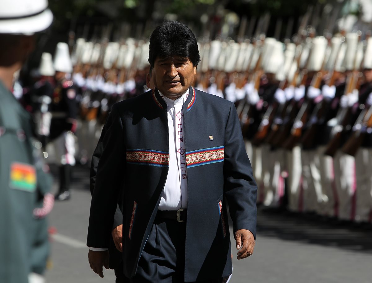 Evo Morales, presidente de Bolivia. (Foto Prensa Libre: EFE).
