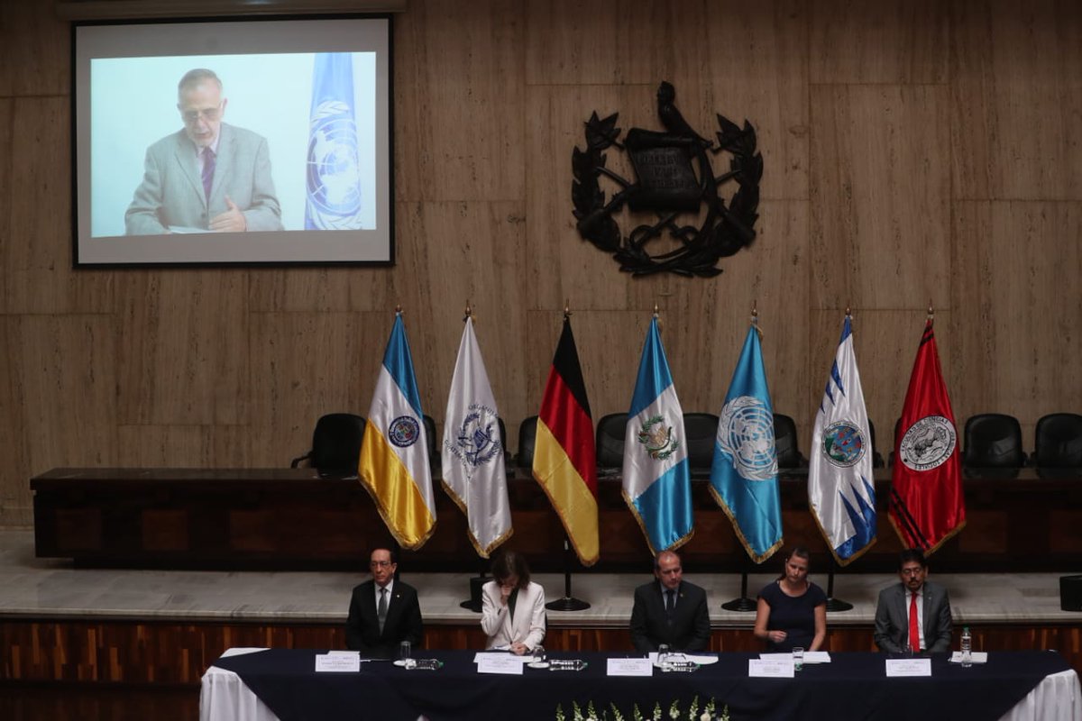 El comisionado Iván Velásquez grabó un video en Nueva York que fue difundido en la Sala de Vistas de la Corte Suprema de Justicia (Foto Prensa Libre: Erick Ávila)