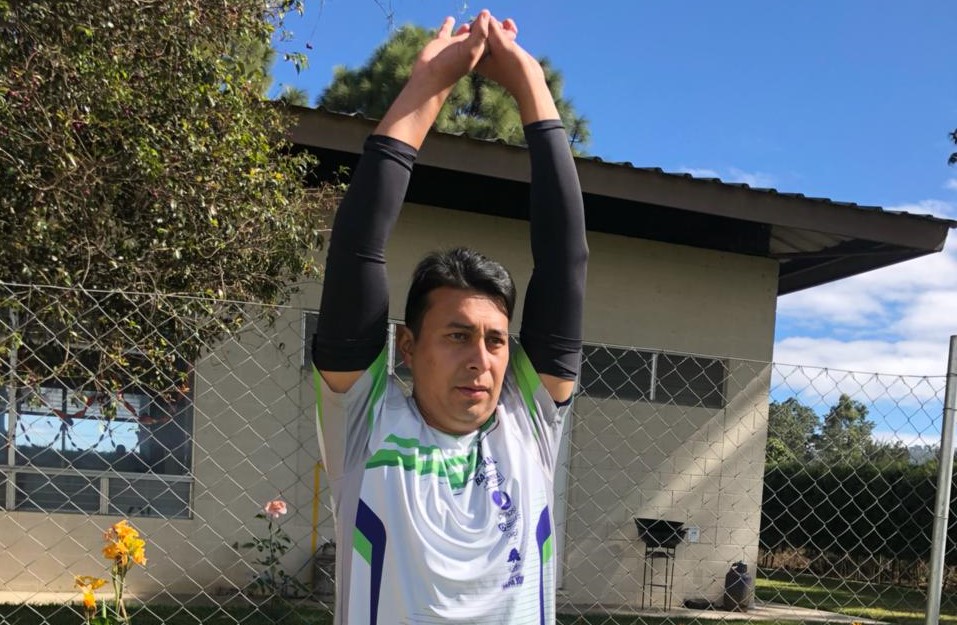 El portero Carlos Moreno se entrenó pro primera vez con Antigua GFC. (Foto La Red).