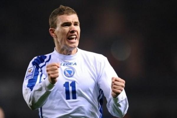 Edin Dzeko es la principal figura de la selección de Bosnia y Herzegovia para el Mundial de Brasil 2014. (Foto Prensa Libre: Archivo)