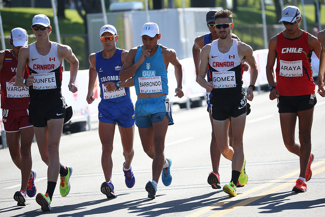 Barrondo quiere dar lo mejor de él en la última prueba en Toronto. (Foto Prensa Libre: COG)