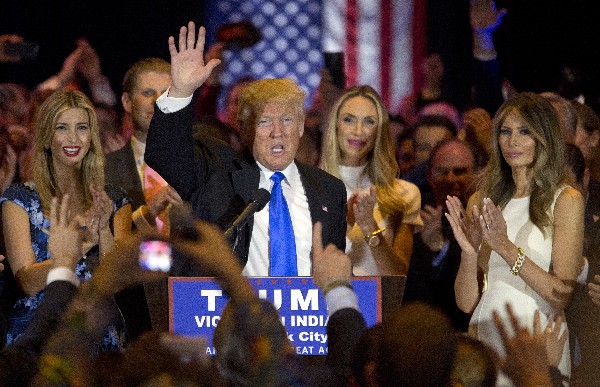 Donald Trump habla durante una conferencia de prensa en Nueva York. (Foto Prensa Libre: AP)