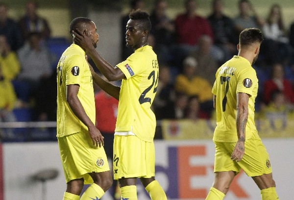 Cédric Bakambu fue la figura del Villarreal. (Foto Prensa Libre: EFE)