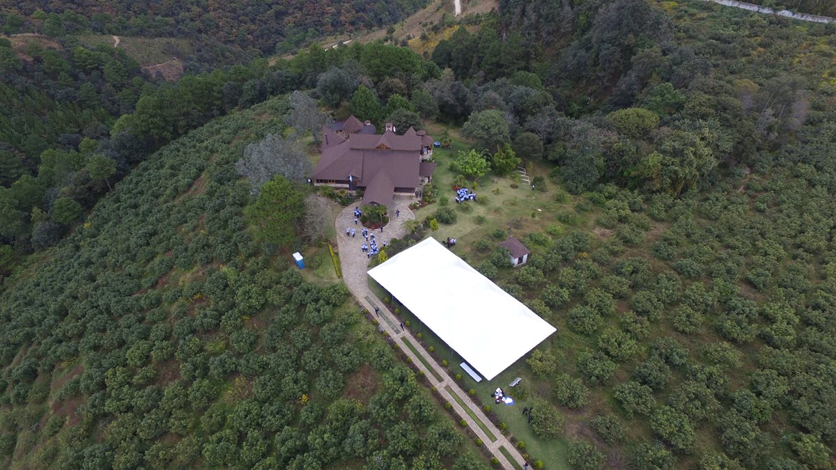 Vista aérea de la finca Zaragoza, Chimaltenango, donde se encuentran los cultivos de aguacate.(Foto Prensa Libre: Hemeroteca PL)