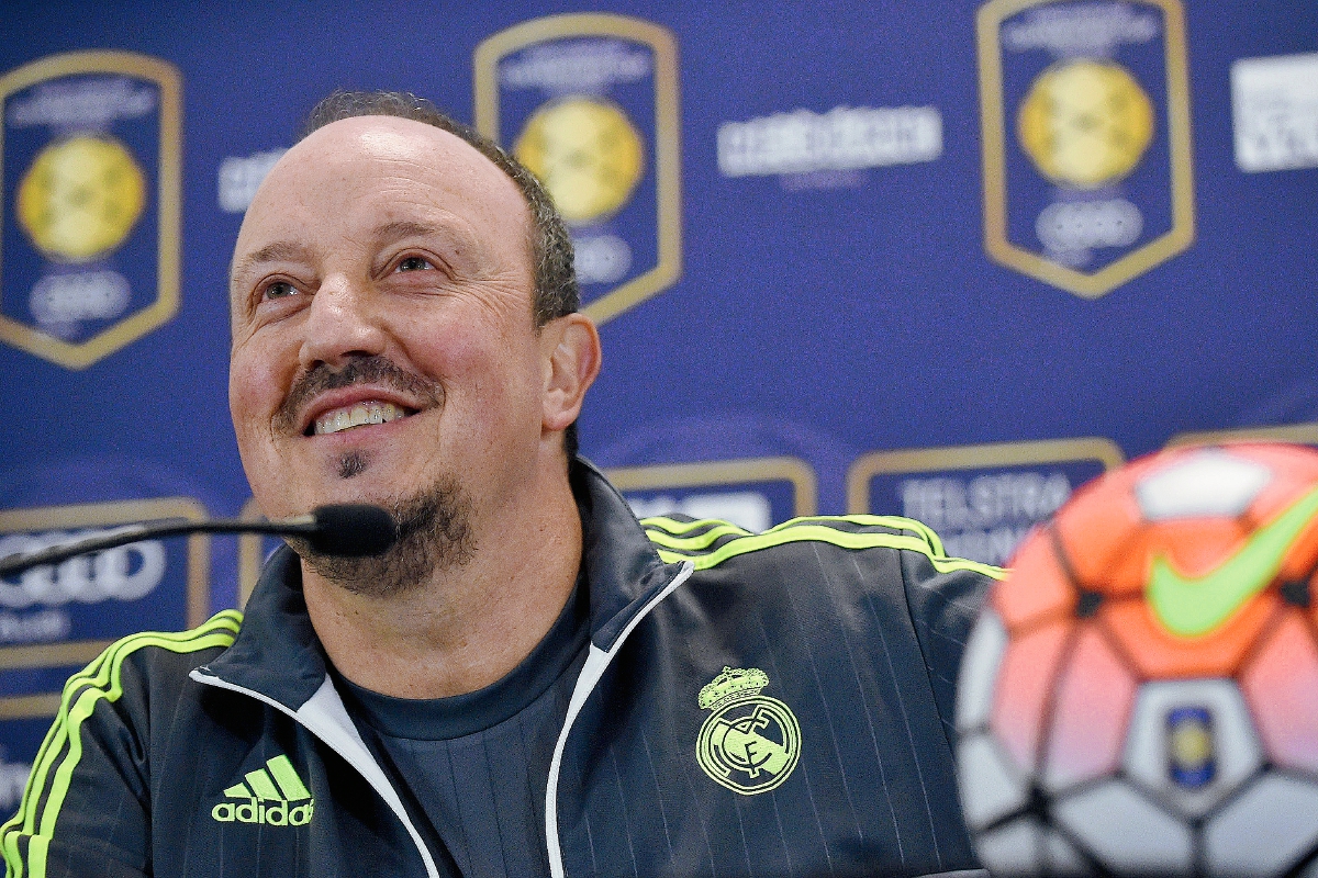 Durante una conferencia de prensa el técnico del Real Madrid, Rafael Benítez afirma que Cristiano es el mejor jugador del mundo. (Foto Prensa Libre: AFP)