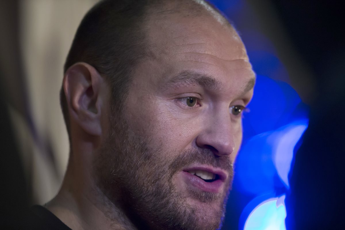 El excampeón mundial de peso completo Tyson Fury se presentó en una audiencia por dopaje. (Foto Prensa Libre: AFP)